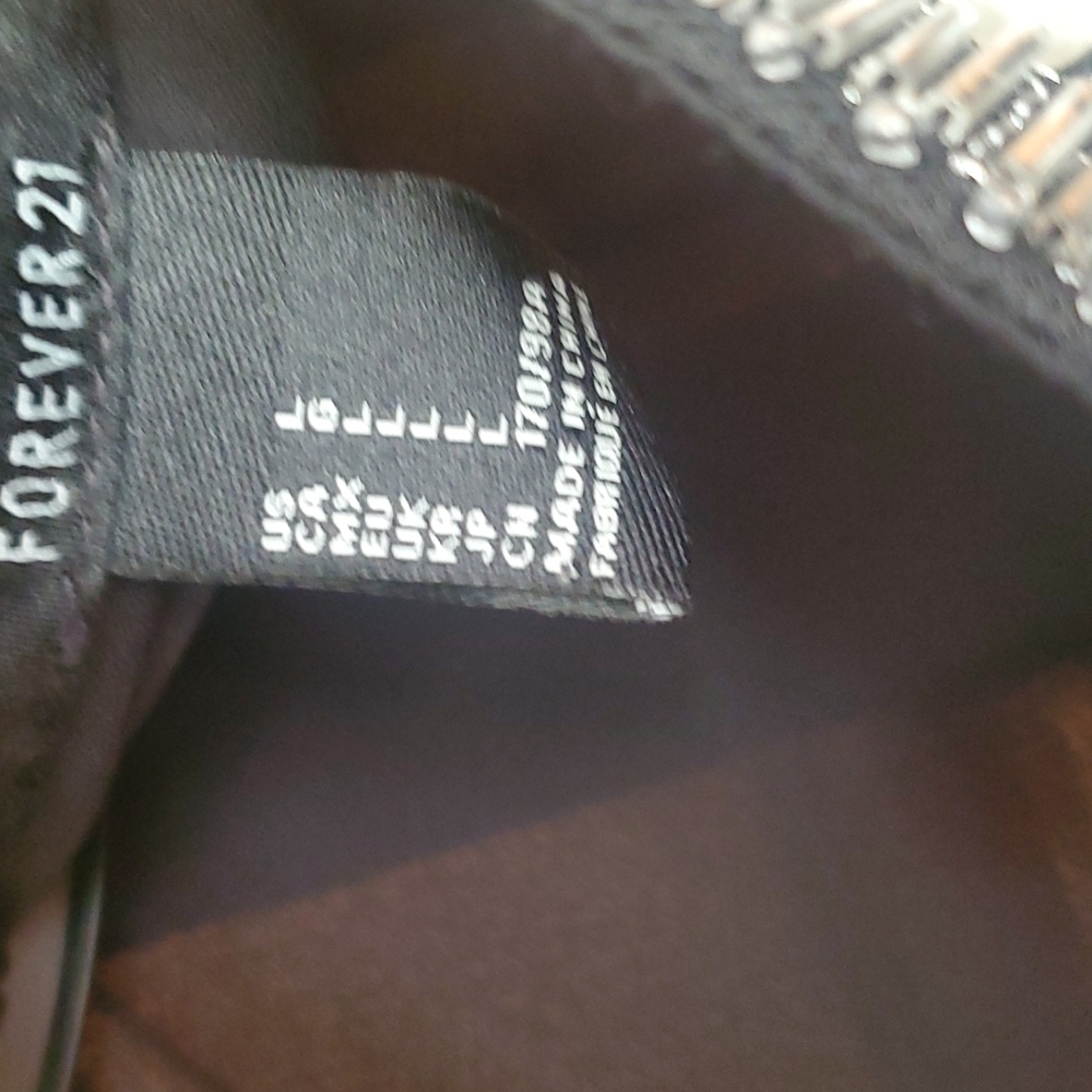 NWT Dressy Black Tank Blouse Size Large - Picture 3 of 3